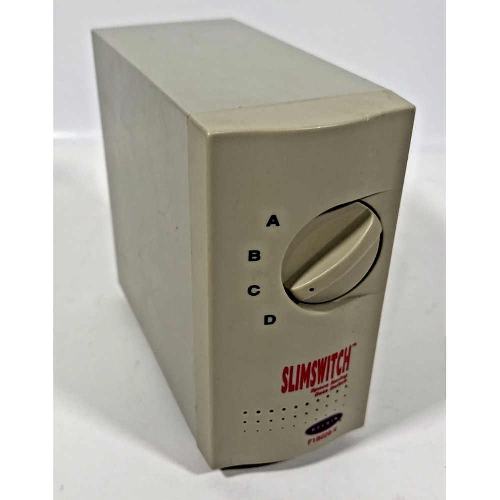Belkin Slim F1B028V 4-Port External Manual Data Switch DB25 Beige SlimSwitch